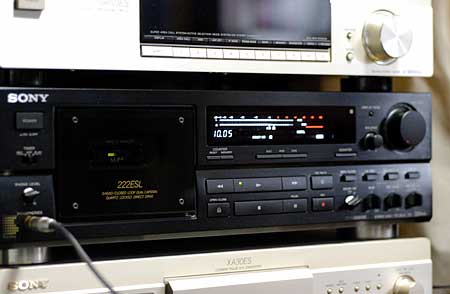 TC-K222ESLでメタルテープ再生中
