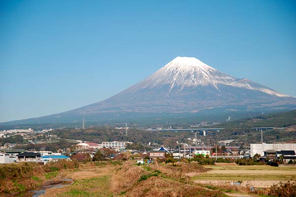 快晴の富士山