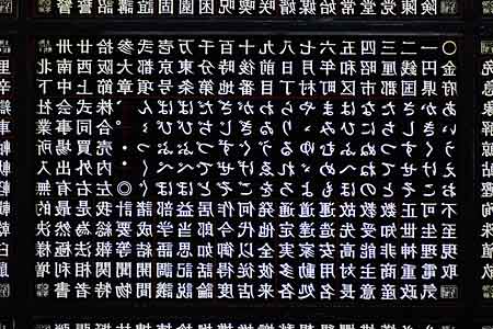石井横太明朝体スタンダード文字盤1