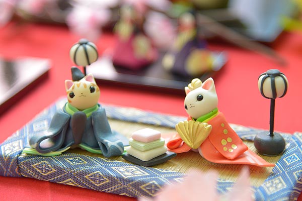 猫のお雛様人形