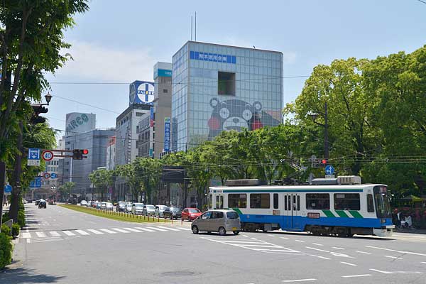 熊本市電のある風景