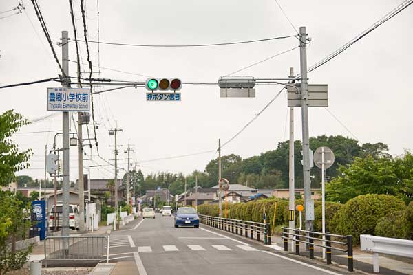 豊郷小学校前信号機