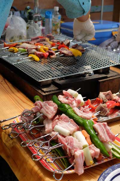 かなの里・食材と調理風景