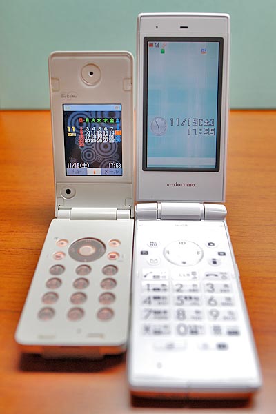 新旧携帯電話比較