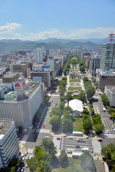札幌テレビ塔からの眺め