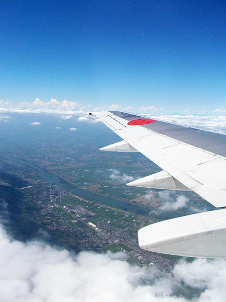 飛行機から観た濃尾平野