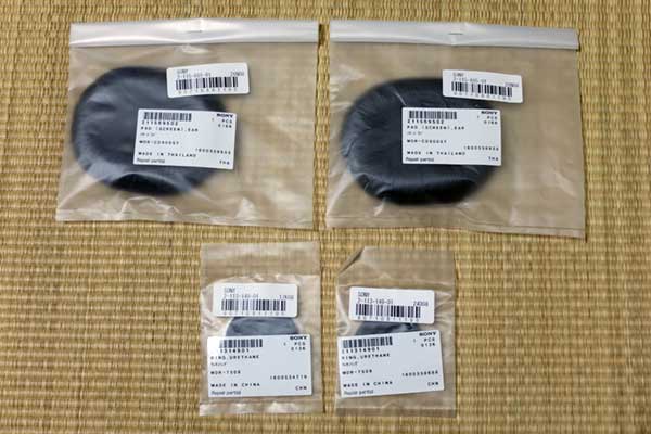 MDR-CD900STイヤーパッドとウレタンリング