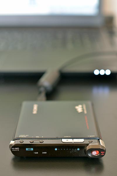 MZ-RH1とPCの接続
