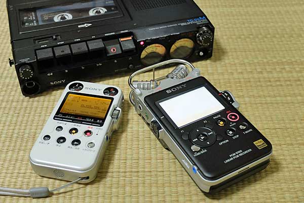 PCM-D100とPCM-M10、TC-D5M