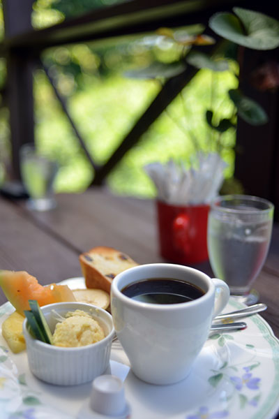 某山小屋喫茶店のモーニング