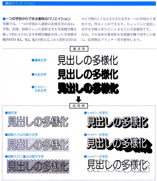 文字多様化機能