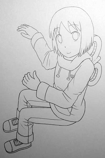 なの線画完成
