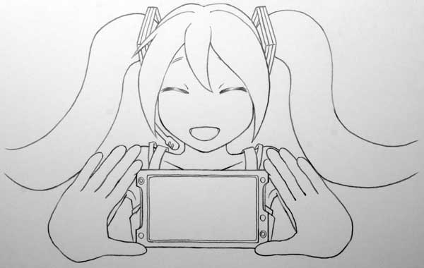 写植のうたイラスト線画
