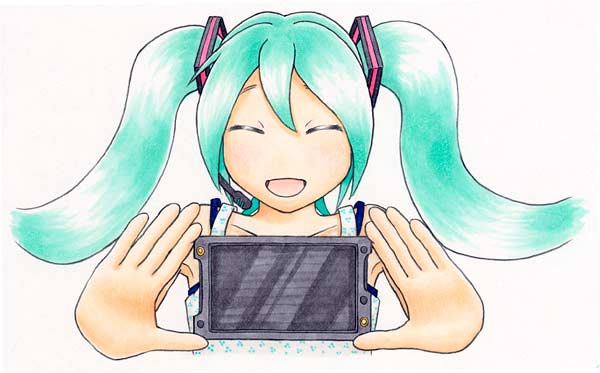 写植のうたイラスト彩色